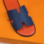 Hermes Izmir Sandal Orange & Blue For Men - Image 6