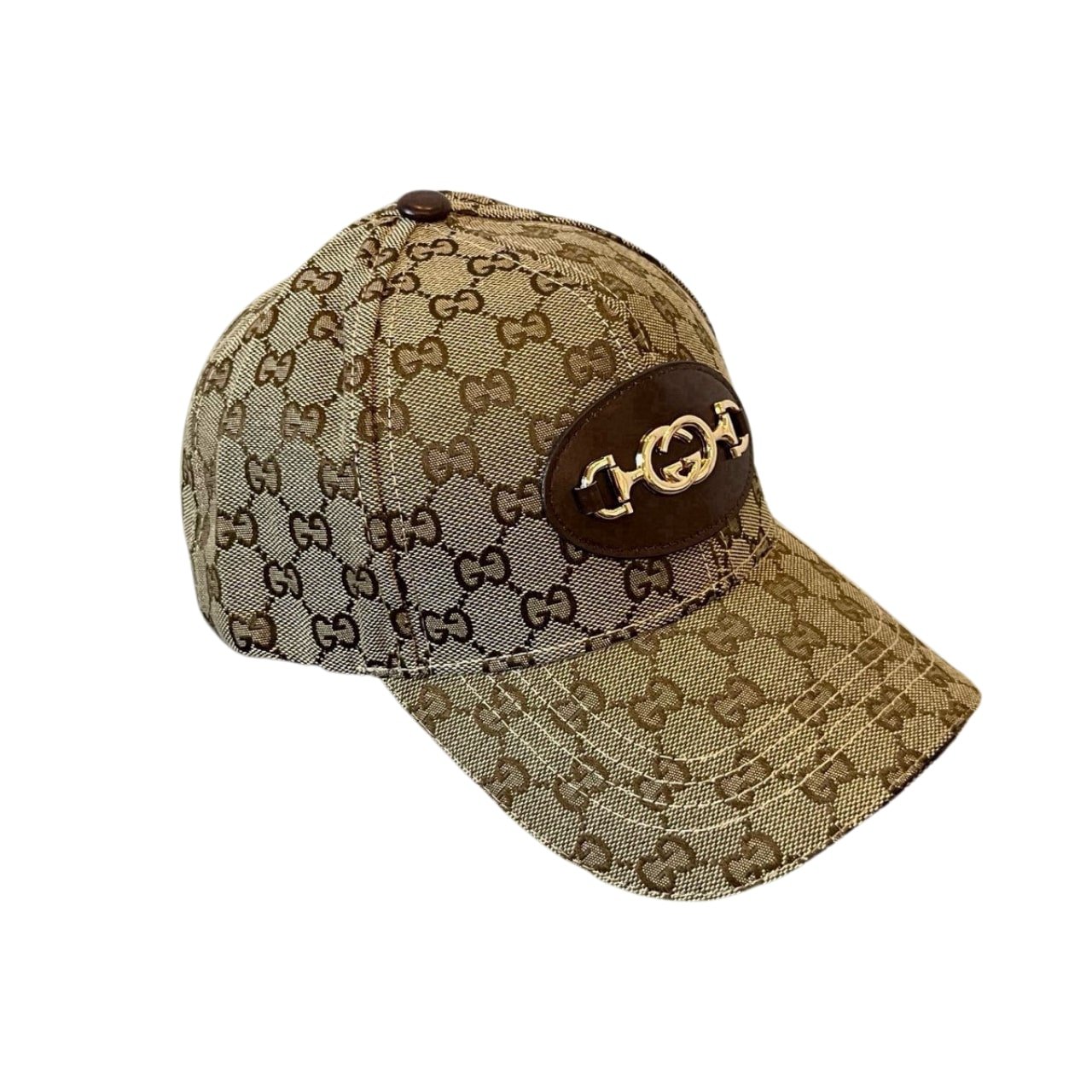 136-2 Gucci Supreme Baseball Cap Brown - Image 1
