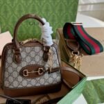 Gucci Horsebit 1955 Beige Dark Brown 20Cm - Image 2
