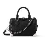 Louis Vuitton Speedy 20 Trunk Bag Black 20Cm M14575