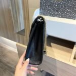 Saint Laurent Envelope Large In Quilted Grain De Poudre Embossed Black Gold 31Cm 600166BOW911000 - Image 6