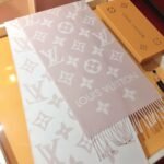 Louis Vuitton Lv Monogram Essential Scarf Pink Beige M77854 - Image 3