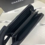 Chanel Boy Long Zipped Wallet Black 19.4Cm - Image 3