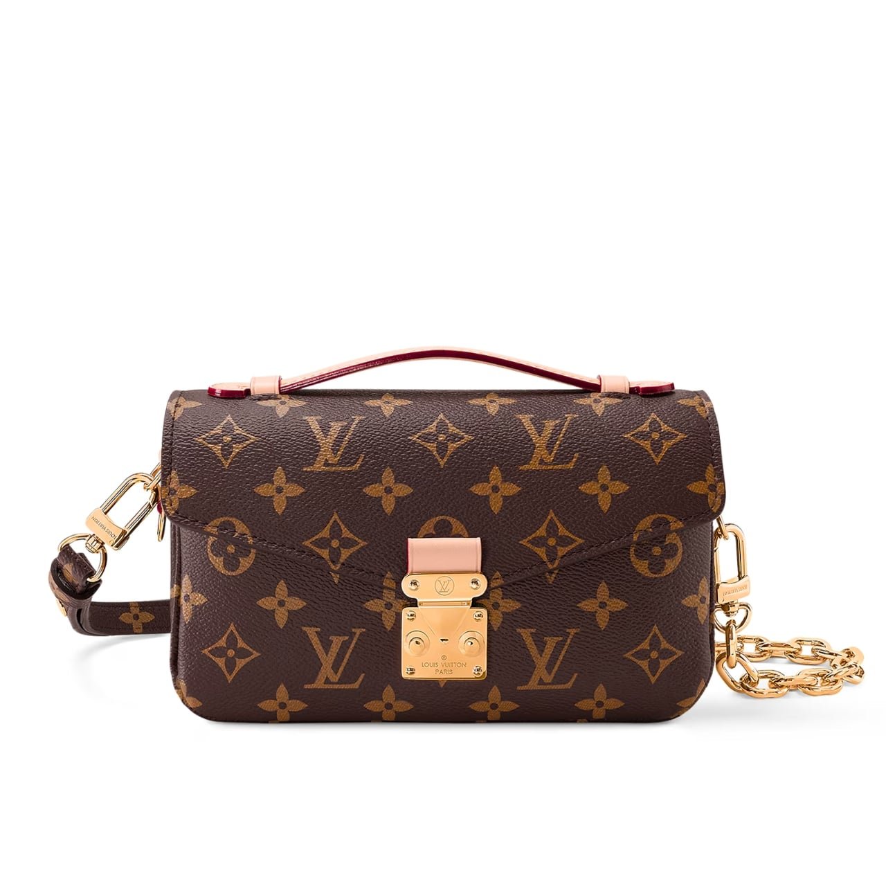 20-7 Louis Vuitton Pochette Métis East West Bag Monogram Brown 22Cm M46279 - Image 1