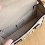 Gucci Horsebit 1955 Mini Bag‎ Beige And White GG Supreme 18Cm ‎699296 UULBG 9683 - Image 9