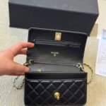 Chanel Classic Wallet On Chain Black 19Cm - Image 5