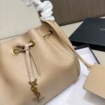 Saint Laurent Paris VII Hobo Bag Beige 30Cm - Image 3