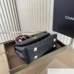 Chanel Medium Coco Handle Bag Gold Hardware Black 23Cm - Image 4