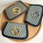 Gucci Blondie Shoulder Bag Gold Hardware Blue 28Cm - Image 5