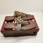 Gucci Blondie Thong Sandals Brown P00810550 - Image 2