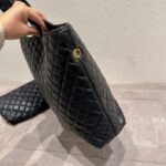 Saint Laurent Icare Shopping Bag In Quilted Black Gold 50Cm - Image 3