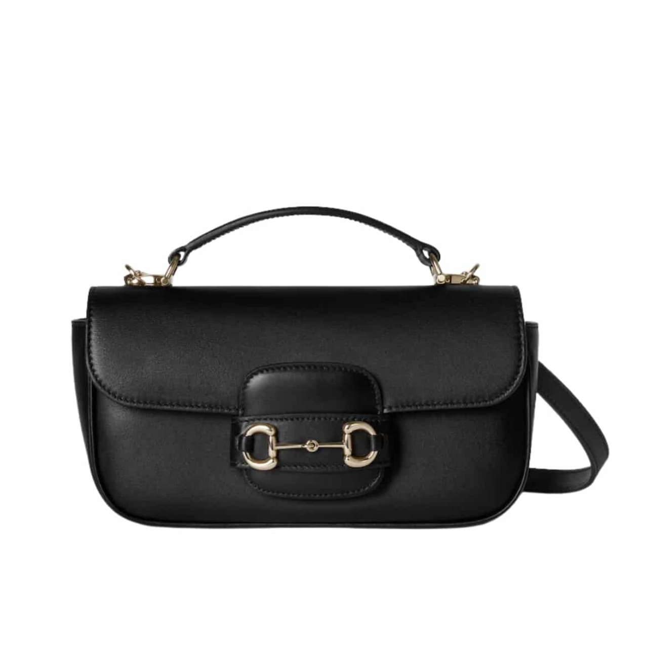 368 Gucci Horsebit 1955 Small Top Handle Bag Black 22Cm 815206 AAEFH 1000 - Image 1
