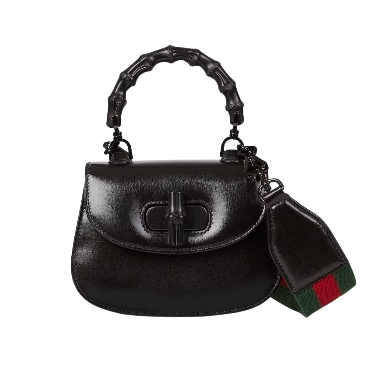 373 Gucci Bamboo 1947 Small Top Handle Bag Black 21Cm 675797 10ODP 1060 - Image 1