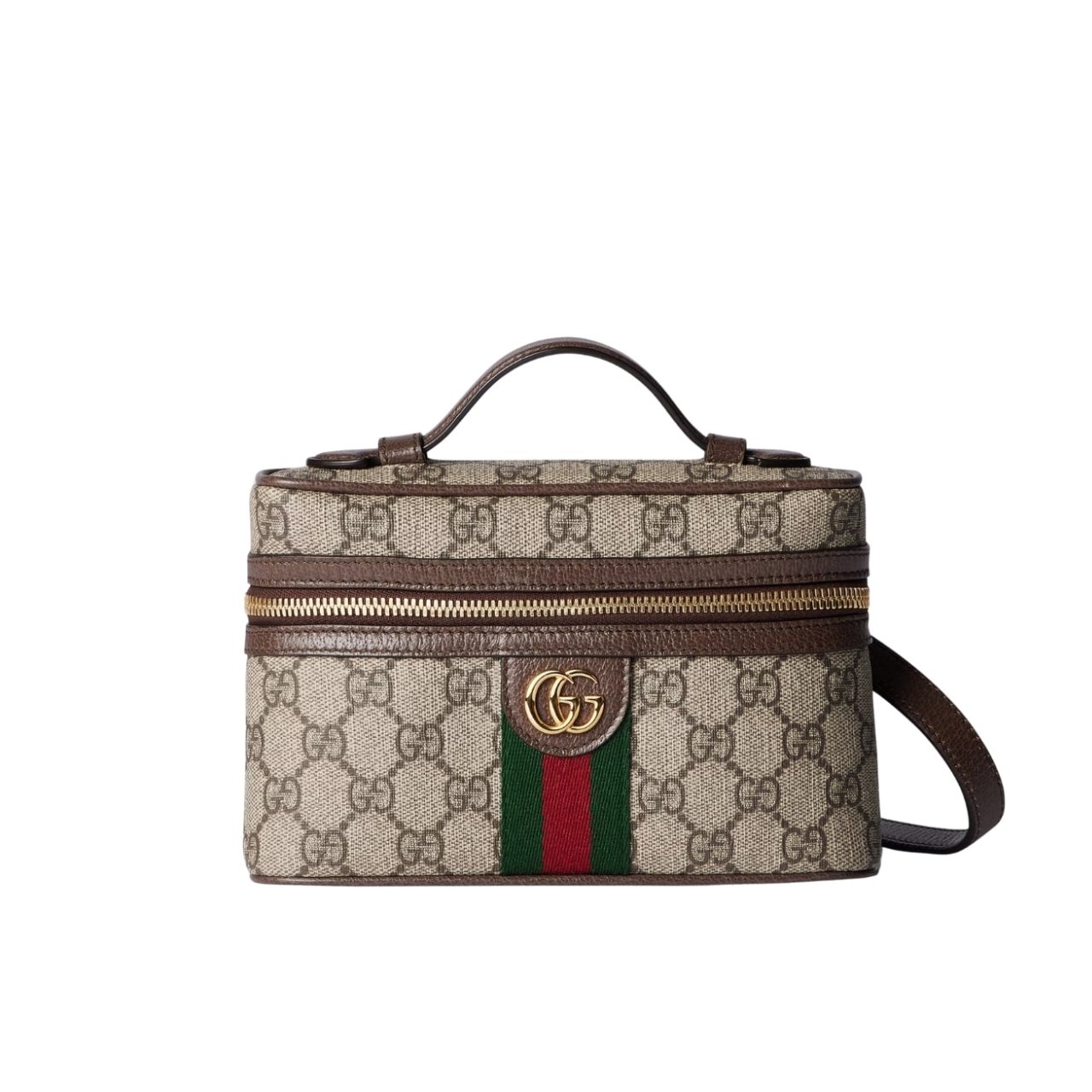 379 Gucci Ophidia Small Vanity Bag Beige And Dark Brown 18Cm 816357 96IWG 8745 - Image 1
