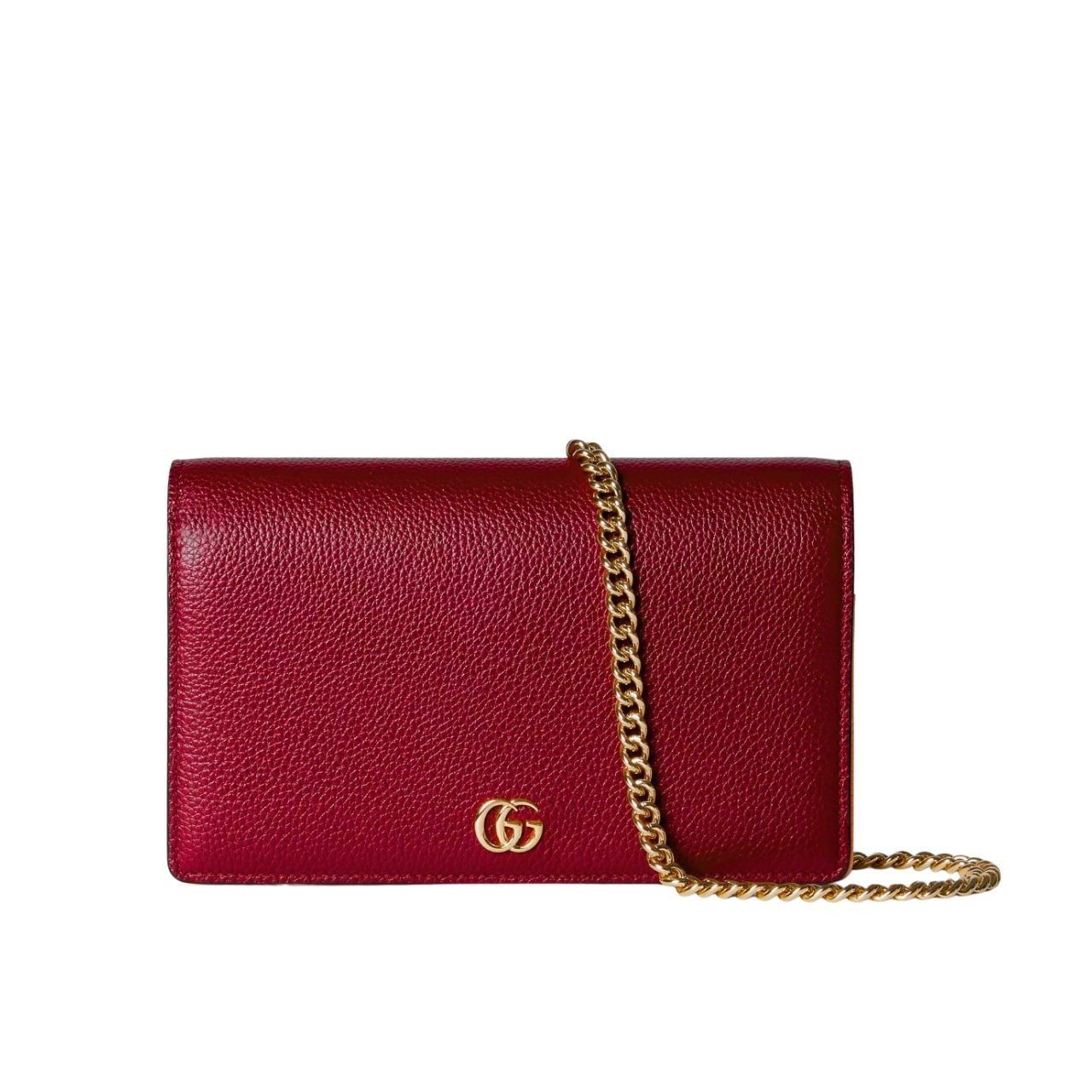398 Gucci GG Marmont Wallet On Chain Red 20Cm 497985 AAE5F 6259 - Image 1