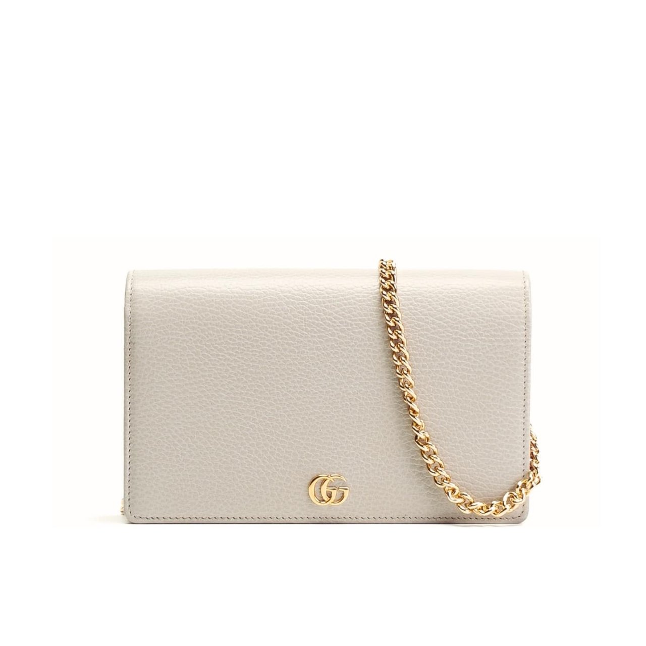 399 Gucci GG Marmont Wallet On Chain White 20Cm - Image 1