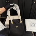 Prada Mariner Re Nylon Small Bucket Bag Black 22Cm 1BE082 2HG8 F0002 V OOO - Image 2