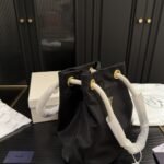 Prada Mariner Re Nylon Small Bucket Bag Black 22Cm 1BE082 2HG8 F0002 V OOO - Image 5