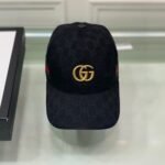 Gucci GG Canvas With Web Baseball Cap Black - Image 2