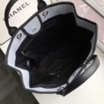 Chanel Deauville Tote White Gray 38cm A66941 - Image 6