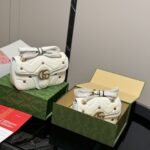 Gucci GG Marmont Small Shoulder Bag White 26Cm 443497 AACPG 9206 - Image 2