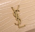 Saint Laurent Sunset Medium Chain Bag In Crocodile-Embossed Shiny Apricot 22Cm 442906DND0N9207 - Image 6