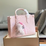 Louis Vuitton Onthego PM Monogram Empreinte Leather Rose Poudre 25Cm M45653 - Image 4