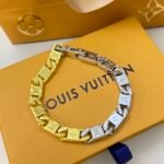 Louis Vuitton Monogram Tied Up Bracelet Gold And Silver M1306L - Image 3