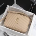 Saint Laurent Lou Camera Bag In Quilted Beige 23Cm 612544DV7072721 - Image 3