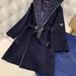 Louis Vuitton Hooded Wrap Coat Black 1A4PE6 - Image 4