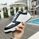 Prada District Leather Sneaker Black White 1E790M 3LJ6 F0964 F 030 - Image 5