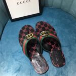 Gucci GG Thong Web Sandal Black 612138 H9020 8476 - Image 2