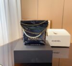 Chanel 22 Mini Handbag Crystal Pearls Black 22Cm AS3980 B10672 94305 - Image 2