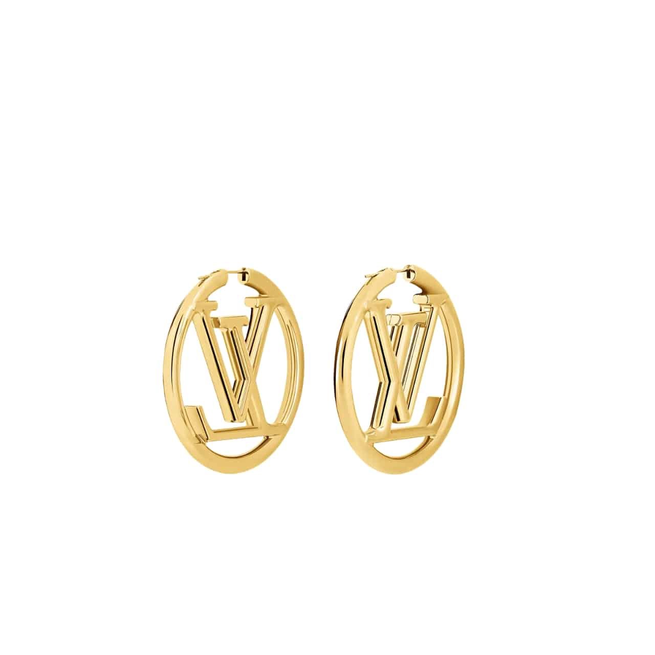 xr:d:DAF4OnkYemU:1358,j:1506875401285002785,t:24031109 Louis Vuitton Louise Hoop Earrings M64288 - Image 1