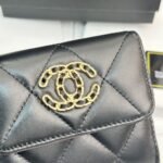 Chanel 19 Flap Card Holder Black 11Cm AP1790 B04852 94305 - Image 3