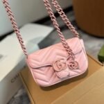 Gucci GG Marmont Belt Bag Pink 16Cm 699757 UM8KV 5909 - Image 2