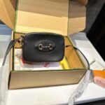 Gucci Horsebit 1955 Mini Shoulder Bag Black 18Cm ‎760196 1AAQD 1000 - Image 2