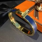Hermes Clic Clac H Bracelet Blue - Image 2