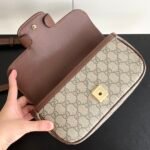 Gucci Horsebit 1955 Small Top Handle Bag Beige And Brown 22Cm - Image 5