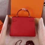 Hermes Kelly 25 Togo Handbag Rouge Casaque 25Cm - Image 7