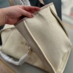 Chanel Deauville Medium Tote Beige And Brown Canvas 38Cm - Image 3