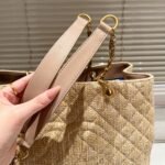 Chanel Grand Shopping Tote Straw Bag 38Cm - Image 6