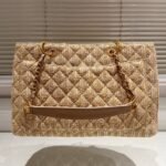 Chanel Grand Shopping Tote Straw Bag 38Cm - Image 9