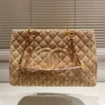 Chanel Grand Shopping Tote Straw Bag 38Cm - Image 2