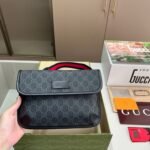 Gucci GG Black Small Belt Bag Black Supreme Canvas 24Cm 598113 K5RLN 1095 - Image 2