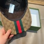 Gucci GG Canvas Baseball Hat Camel And Dark Brown 807834 4HBA8 9766 - Image 2