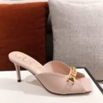 Gucci Sylvie Chain Mule Sandals Pink - Image 7
