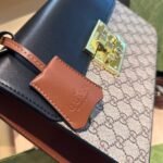 Gucci Padlock GG Supreme Top Handle Black 28Cm - Image 3