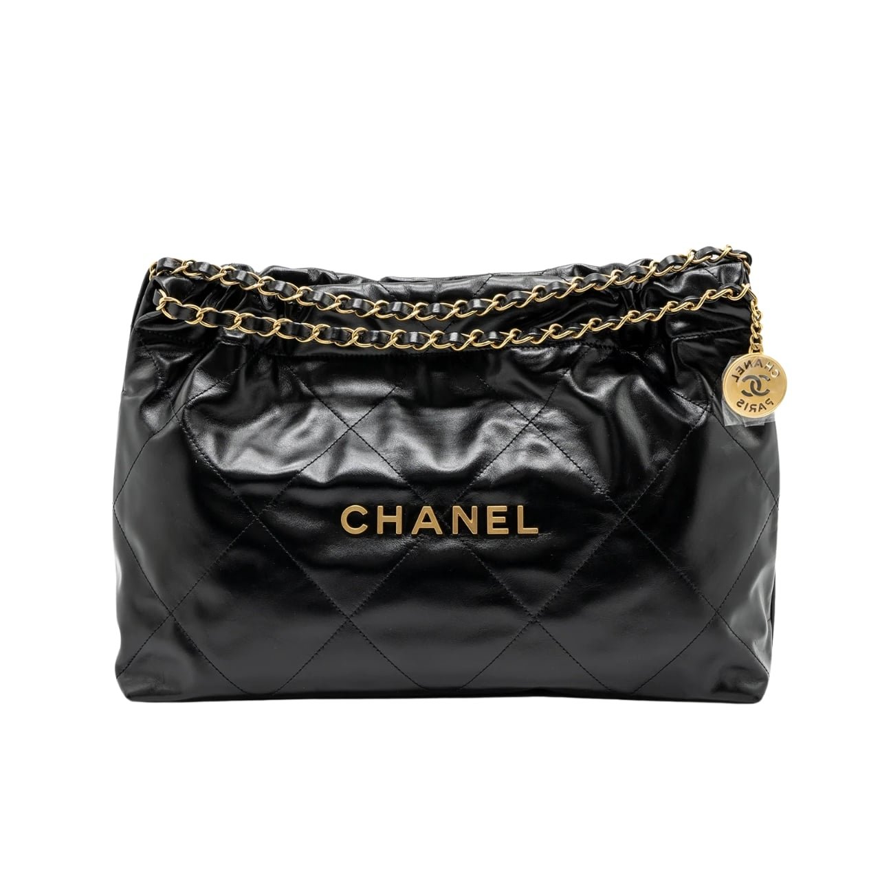 TBNB-1-19 Chanel 22 East West Bag Leather Black 39Cm - Image 1