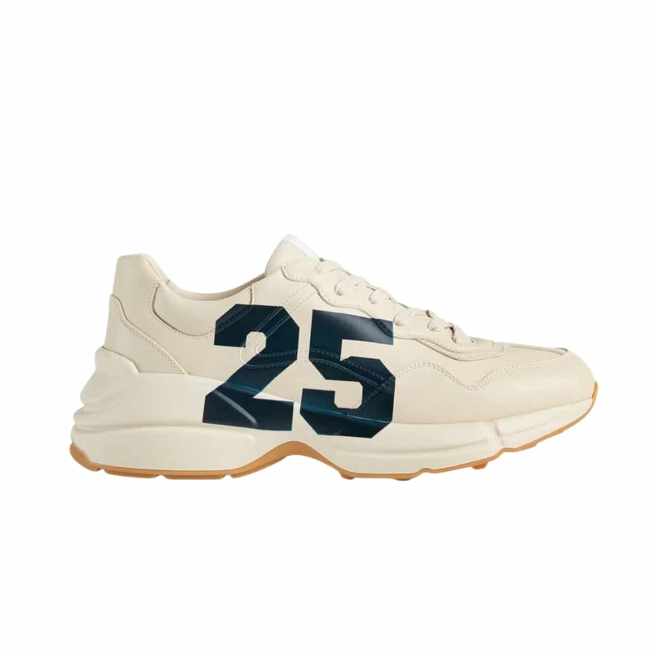xr:d:DAF6MoGXHTU:106,j:7233197475918998211,t:24012407 Gucci Rhyton Sneaker With ’25’ 663339 2SH00 9522 - Image 1
